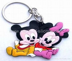 3D PVC Rubber Keychain