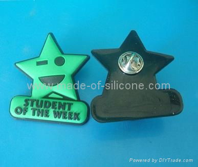 PVC Rubber Badge, Lepal Pin