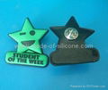 PVC Rubber Badge, Lepal Pin 1