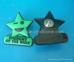 PVC Rubber Badge, Lepal Pin