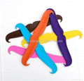 Mustache Silicone Slap wristband /Cramp wristband 1