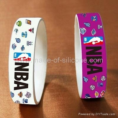 High Definition  Printing Silicone Wristbands 2
