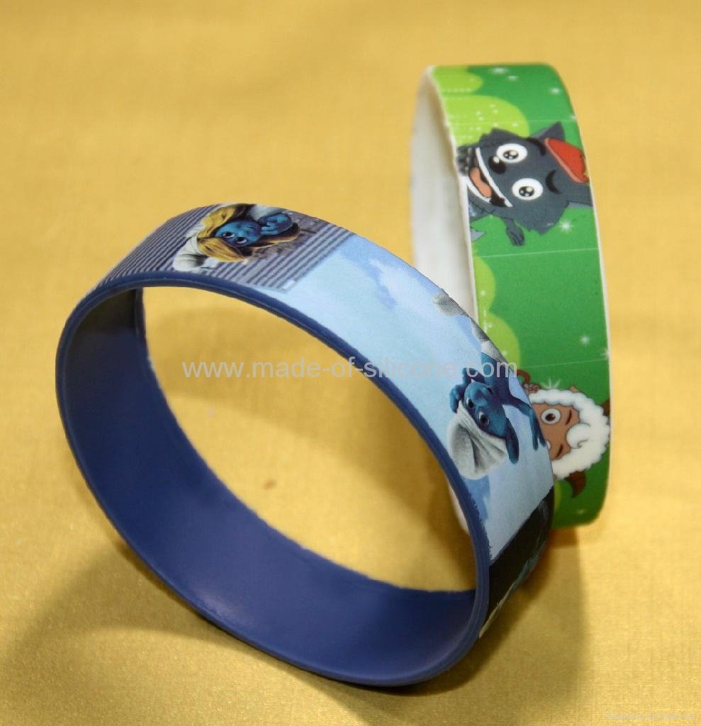 High Definition  Printing Silicone Wristbands 3