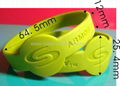 Watch Shape Deboosed Silicone Wristbands 3