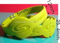 Watch Shape Deboosed Silicone Wristbands