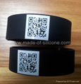 QR code silicone wristband 