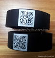 QR code silicone wristband  3