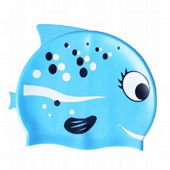 Fish Silicone Swimming  Caps