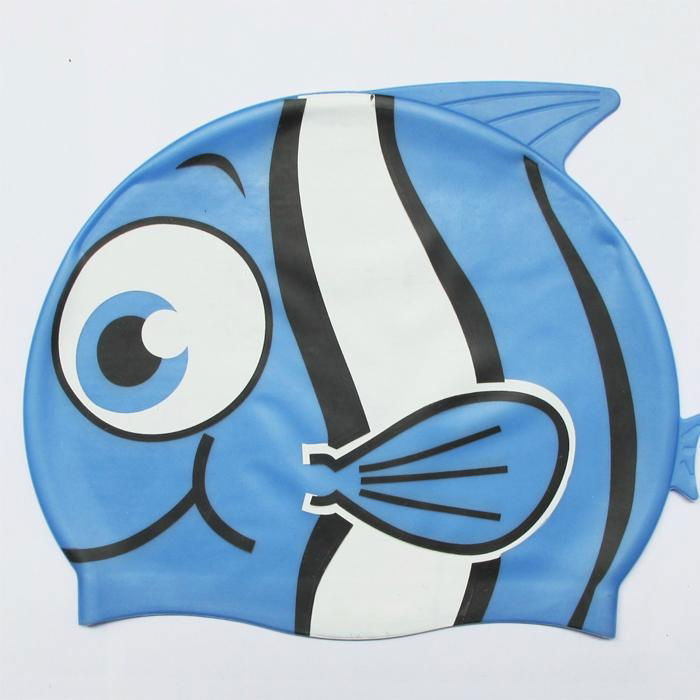 Fish Silicone Swimming  Caps  2