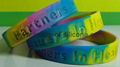 Swirled Color Debossed Silicone Wristbands 3