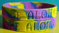 Swirled Color Debossed Silicone Wristbands 10