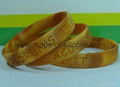 Swirled Color Debossed Silicone Wristbands 11