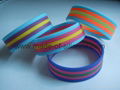 Segmented 5 Colors Silicone Wristbands 2