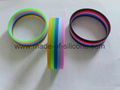 Segmented 5 Colors Silicone Wristbands 4