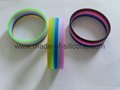 Segmented 5 Colors Silicone Wristbands