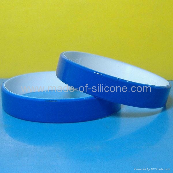 12mm Color coated silicone wristbands  4