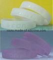 12mm Ultraviolet Ray Sensor Color Filled Silicone Wristbands 3