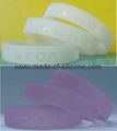 12mm Ultraviolet Ray Sensor Color Filled Silicone Wristbands