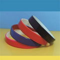 12mm Color coated silicone wristbands 