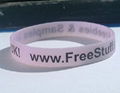 12mm Ultraviolet Ray Sensor Color Filled Silicone Wristbands 2