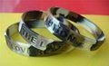 Camouflage Color Deboosed Silicone Wristband  5