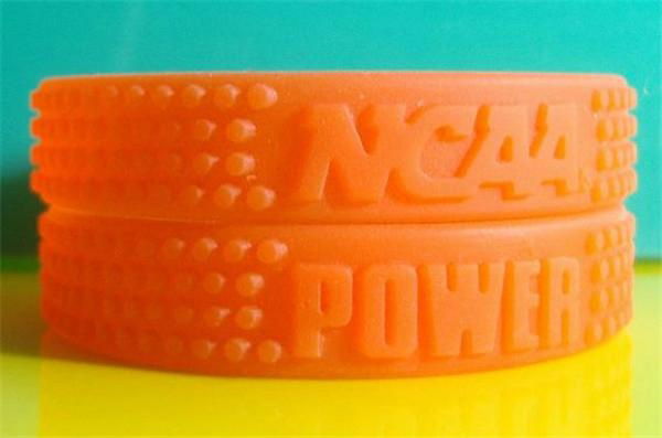 12 mm Braille Silicone Wristbands  2