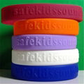 12 mm Embossed Silicone Wristbands