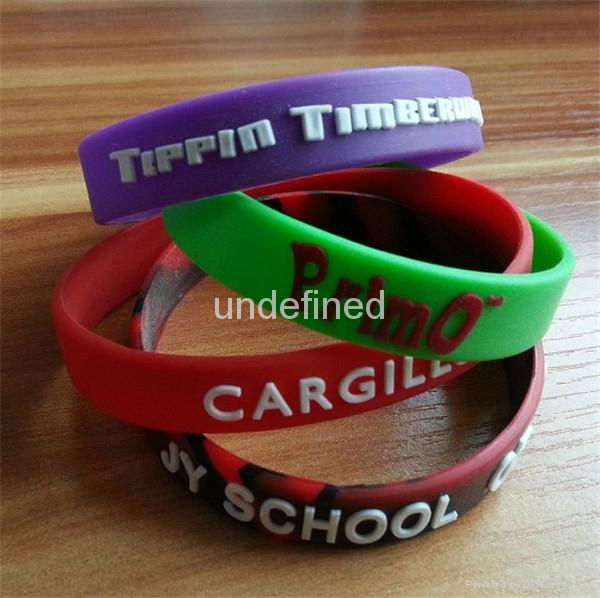 12 mm Braille Silicone Wristbands  2