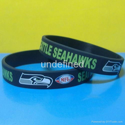 Football Team Silicone Wristbands 4