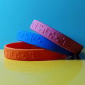 12 mm Braille Silicone Wristbands