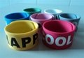 Printing Slap Silicone Wristband /Cramp Wristband