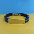 JY001 Steel Silicone Wristbands  3