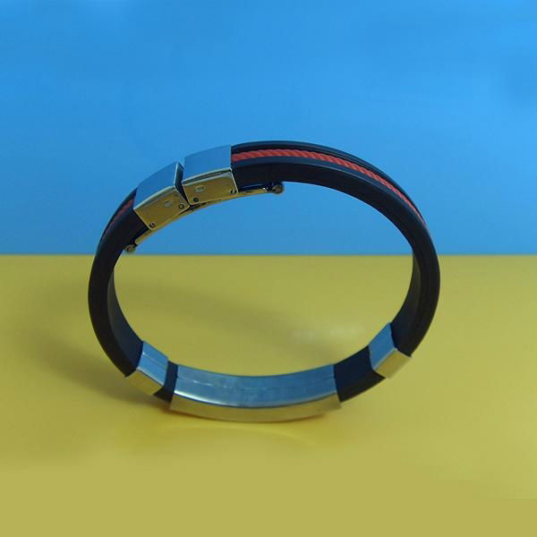 JY001 Steel Silicone Wristbands  2