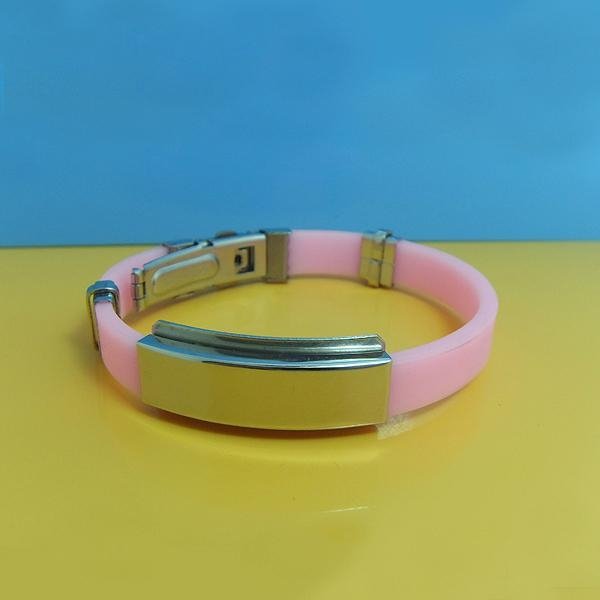 JY002 Steel Silicone Wristbands  1