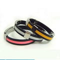 JY003 Steel Silicone Wristbands  3