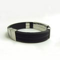 JY004 Steel Silicone Wristbands  1