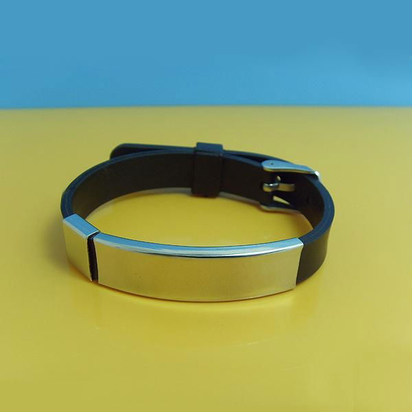 JY009 Steel Silicone Wristbands 