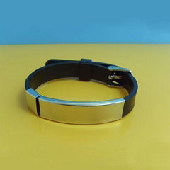 JY009 Steel Silicone Wristbands 