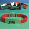 FB003 Steel Silicone Wristbands  1