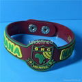 Custom Shape Soft  PVC Rubber Bracelets 2