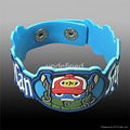 Custom Shape Soft  PVC Rubber Bracelets