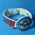 Custom Shape Soft  PVC Rubber Bracelets 5