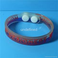 12mm Soft  PVC Rubber Bracelets 6