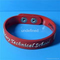 12mm Soft  PVC Rubber Bracelets 9