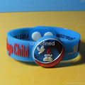 Custom Shape Soft  PVC Rubber Bracelets 1