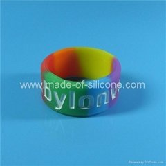 Custom Segmented color Silicone Rings
