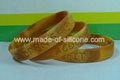 Swirled Color Debossed Silicone Wristbands