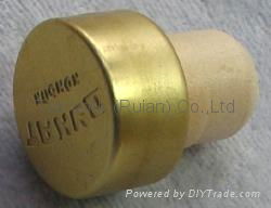 coated aluminium cap cork bottle stopper  TBPC14.7-22.5-15.5-11.8 2
