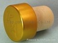 coated aluminium cap cork bottle stopper  TBPC19.4-28.4-20.6-13.7