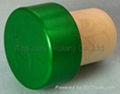 coated aluminium cap cork bottle stopper  TBPC19.4-28.4-20.6-13.7 3